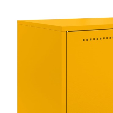 vidaXL Ντουλάπι Μουσταρδί 68,5x38,5x123,5cm από Ατσάλι 1 τεμ.