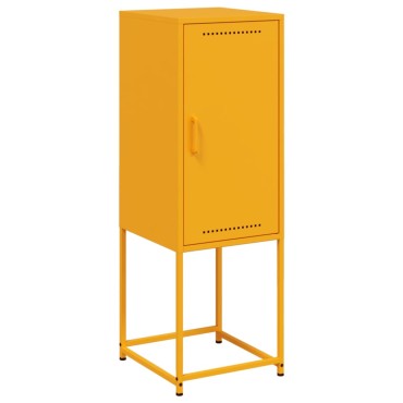 vidaXL Ντουλάπι Μουσταρδί 36x39x107cm από Ατσάλι 1 τεμ.