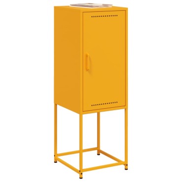 vidaXL Ντουλάπι Μουσταρδί 36x39x107cm από Ατσάλι 1 τεμ.