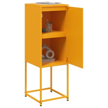 vidaXL Ντουλάπι Μουσταρδί 36x39x107cm από Ατσάλι 1 τεμ.