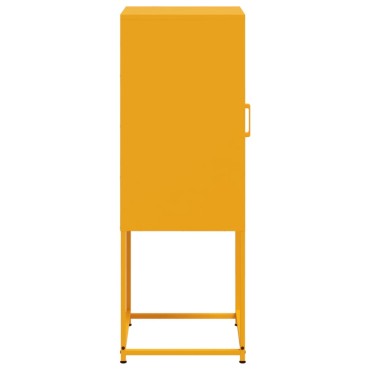 vidaXL Ντουλάπι Μουσταρδί 36x39x107cm από Ατσάλι 1 τεμ.
