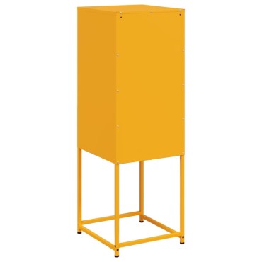 vidaXL Ντουλάπι Μουσταρδί 36x39x107cm από Ατσάλι 1 τεμ.