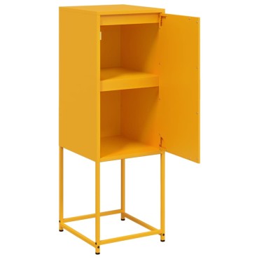 vidaXL Ντουλάπι Μουσταρδί 36x39x107cm από Ατσάλι 1 τεμ.