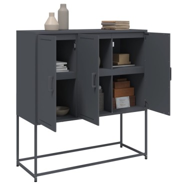 vidaXL Ντουλάπι Ανθρακί 100,5x39x107cm από Ατσάλι 1 τεμ.
