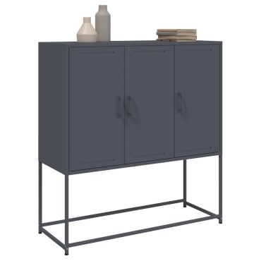 vidaXL Ντουλάπι Ανθρακί 100,5x39x107cm από Ατσάλι 1 τεμ.
