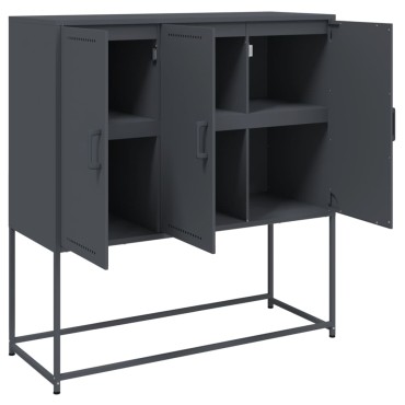 vidaXL Ντουλάπι Ανθρακί 100,5x39x107cm από Ατσάλι 1 τεμ.