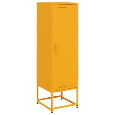 vidaXL Ντουλάπι Μουσταρδί 36x39x123cm από Ατσάλι 1 τεμ.