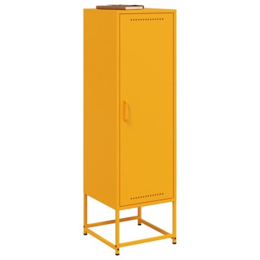 vidaXL Ντουλάπι Μουσταρδί 36x39x123cm από Ατσάλι 1 τεμ.
