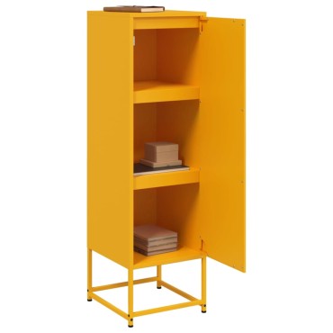 vidaXL Ντουλάπι Μουσταρδί 36x39x123cm από Ατσάλι 1 τεμ.