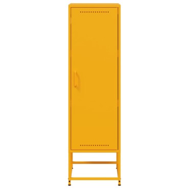 vidaXL Ντουλάπι Μουσταρδί 36x39x123cm από Ατσάλι 1 τεμ.