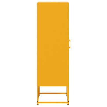 vidaXL Ντουλάπι Μουσταρδί 36x39x123cm από Ατσάλι 1 τεμ.