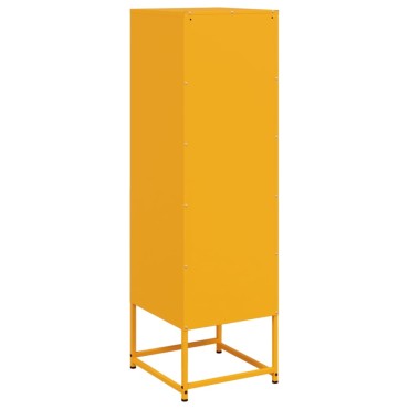 vidaXL Ντουλάπι Μουσταρδί 36x39x123cm από Ατσάλι 1 τεμ.