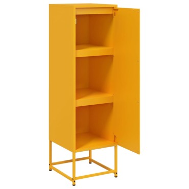 vidaXL Ντουλάπι Μουσταρδί 36x39x123cm από Ατσάλι 1 τεμ.