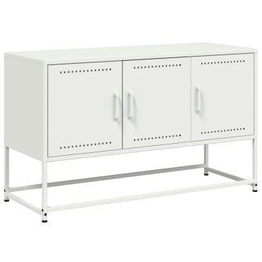 vidaXL Έπιπλο Τηλεόρασης Λευκό 100,5x39x60,5cm από Ατσάλι