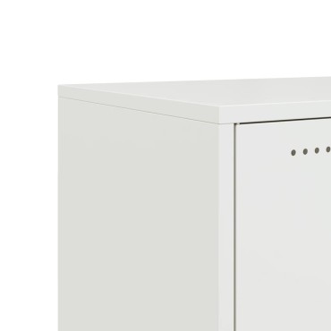 vidaXL Έπιπλο Τηλεόρασης Λευκό 100,5x39x43,5cm Ατσάλι