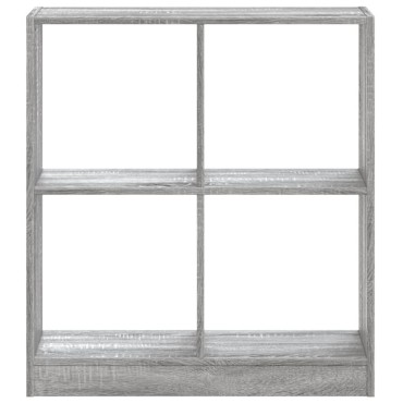 vidaXL Βιβλιοθήκη Γκρι Sonoma 68,5x32x75 κ. από Επεξεργ. Ξύλο 68,5x32x75cm 1 τεμ.