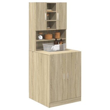 vidaXL Ντουλάπι Πλυντηρίου Sonoma Δρυς 70,5 x 24 x 90 εκ.