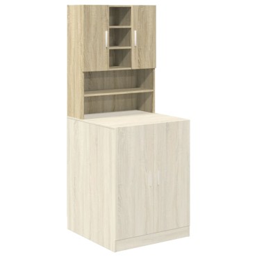 vidaXL Ντουλάπι Πλυντηρίου Sonoma Δρυς 70,5 x 24 x 90 εκ.