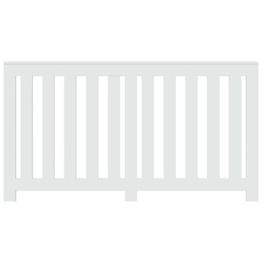 vidaXL Κάλυμμα Καλοριφέρ Λευκό 149x20x82 εκ. από Επεξεργασμένο Ξύλο