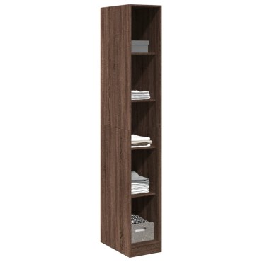 vidaXL Ντουλάπα Καφέ Δρυς 30x50x200cm από Επεξεργασμένο Ξύλο 1 τεμ.
