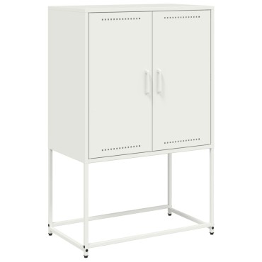 vidaXL Έπιπλο Τηλεόρασης Λευκό 68x39x60,5cm από Χάλυβα