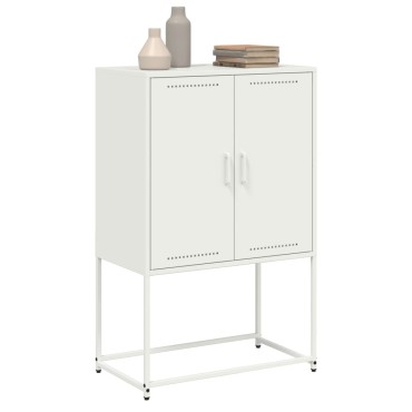 vidaXL Έπιπλο Τηλεόρασης Λευκό 68x39x60,5cm από Χάλυβα