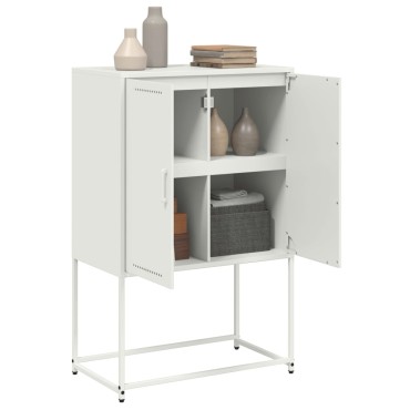 vidaXL Έπιπλο Τηλεόρασης Λευκό 68x39x60,5cm από Χάλυβα