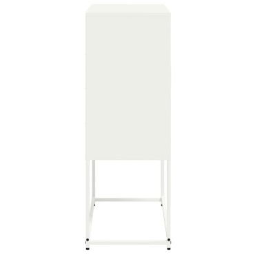vidaXL Έπιπλο Τηλεόρασης Λευκό 68x39x60,5cm από Χάλυβα