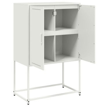 vidaXL Έπιπλο Τηλεόρασης Λευκό 68x39x60,5cm από Χάλυβα