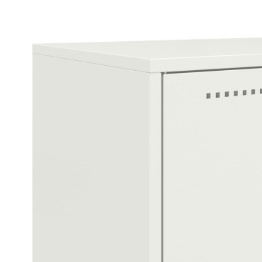 vidaXL Έπιπλο Τηλεόρασης Λευκό 68x39x60,5cm από Χάλυβα