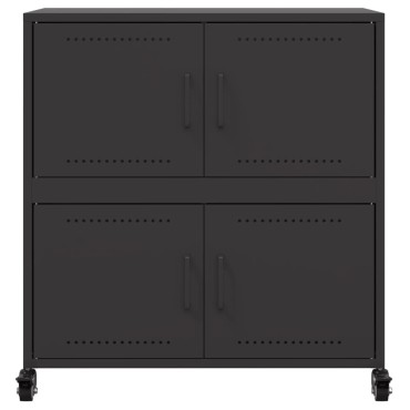 vidaXL Ντουλάπι Μαύρο 68x39x72cm από Ατσάλι 1 τεμ.