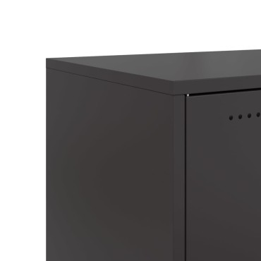 vidaXL Ντουλάπι Μαύρο 68x39x72cm από Ατσάλι 1 τεμ.