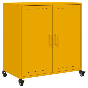 vidaXL Ντουλάπι Μουσταρδί 68x39x72cm από Ατσάλι 1 τεμ.