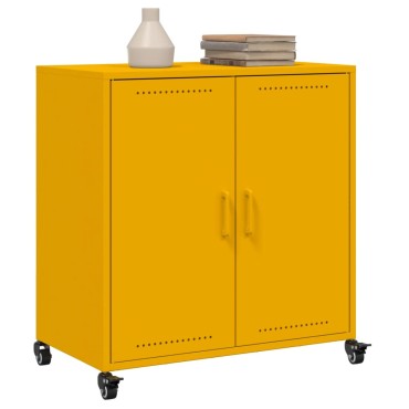 vidaXL Ντουλάπι Μουσταρδί 68x39x72cm από Ατσάλι 1 τεμ.