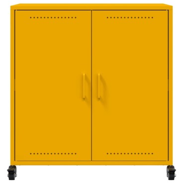 vidaXL Ντουλάπι Μουσταρδί 68x39x72cm από Ατσάλι 1 τεμ.