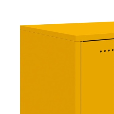 vidaXL Ντουλάπι Μουσταρδί 68x39x72cm από Ατσάλι 1 τεμ.