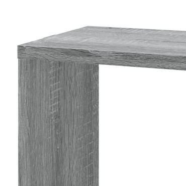 vidaXL Γωνιακή Ραφιέρα Τοίχου Γκρι Sonoma 45x45x147cm Επεξ. Ξύλο 1 τεμ.