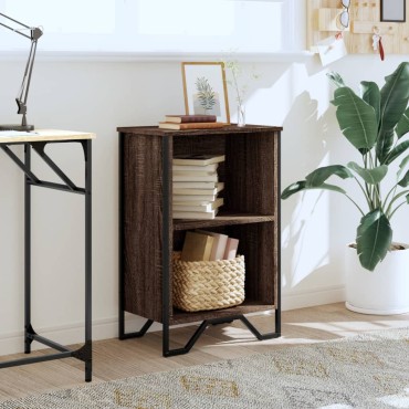 vidaXL Βιβλιοθήκη Καφέ Δρυς 50x31x74,5cm από Επεξεργασμένο Ξύλο 1 τεμ.