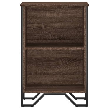 vidaXL Βιβλιοθήκη Καφέ Δρυς 50x31x74,5cm από Επεξεργασμένο Ξύλο 1 τεμ.