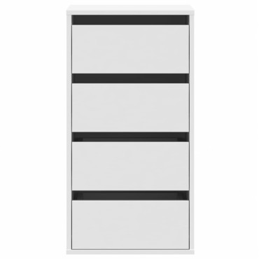 vidaXL Συρταριέρα Γωανική Λευκή 40x41x76cm από Επεξεργασμένο Ξύλο 1 τεμ.