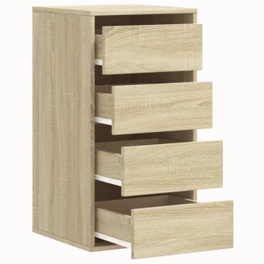 vidaXL Συρταριέρα Sonoma Δρυς 40x41x76cm από Επεξεργ. Ξύλο 1 τεμ.