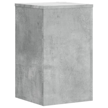 vidaXL Βάσεις Φυτών 2 τεμ. Γκρι Σκυρ. 30x30x50 εκ. Επεξεργασμένο Ξύλο