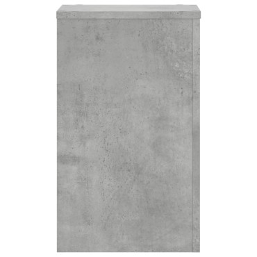 vidaXL Βάσεις Φυτών 2 τεμ. Γκρι Σκυρ. 30x30x50 εκ. Επεξεργασμένο Ξύλο