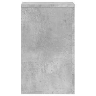 vidaXL Βάσεις Φυτών 2 τεμ. Γκρι Σκυρ. 30x30x50 εκ. Επεξεργασμένο Ξύλο