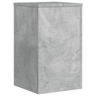 vidaXL Βάσεις Φυτών 2 τεμ. Γκρι Σκυρ. 30x30x50 εκ. Επεξεργασμένο Ξύλο