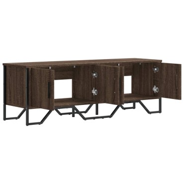 vidaXL Έπιπλο Τηλεόρασης Καπνιστή Δρυς 122x34x41cm Επεξεργασμένο Ξύλο