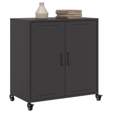 vidaXL Ντουλάπι Μαύρο 68x39x72cm από Χάλυβα 1 τεμ.