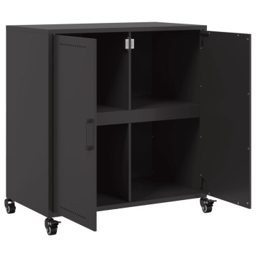 vidaXL Ντουλάπι Μαύρο 68x39x72cm από Χάλυβα 1 τεμ.