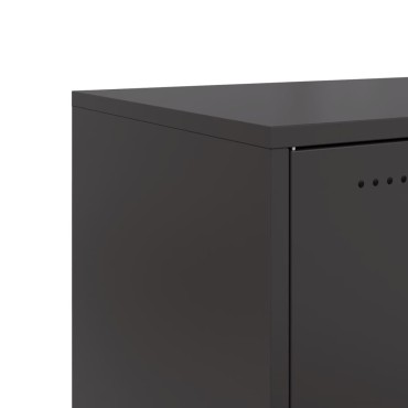 vidaXL Ντουλάπι Μαύρο 68x39x72cm από Χάλυβα 1 τεμ.