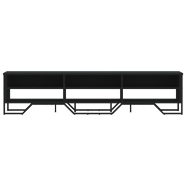 vidaXL Έπιπλο Τηλεόρασης Μαύρο 180x34x41cm από Επεξεργ. Ξύλο